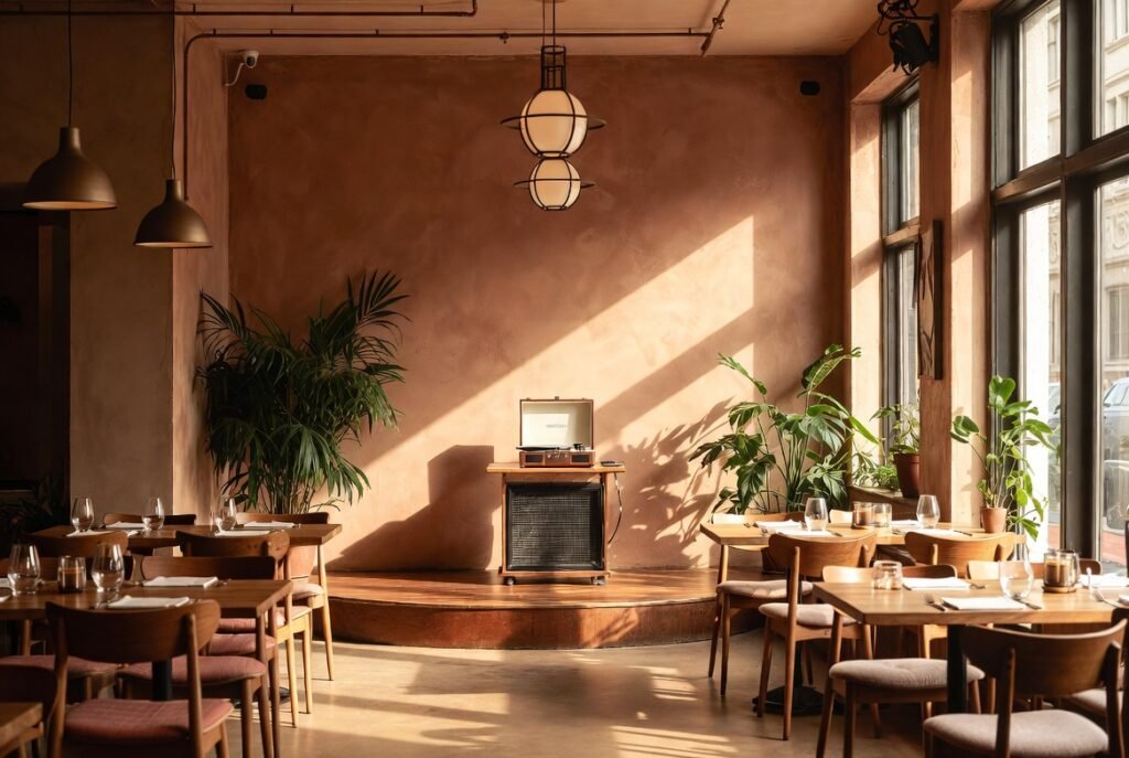 Desain Interior Cafe Sensory Branding Membangun Atmosfer Lewat Aroma dan Musik