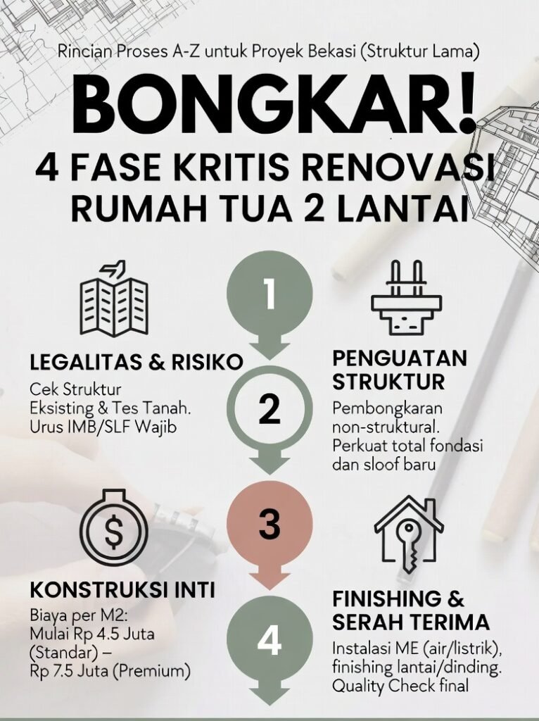 4 FASE KRITIS RENOVASI RUMAH TUA 2 LANTAI