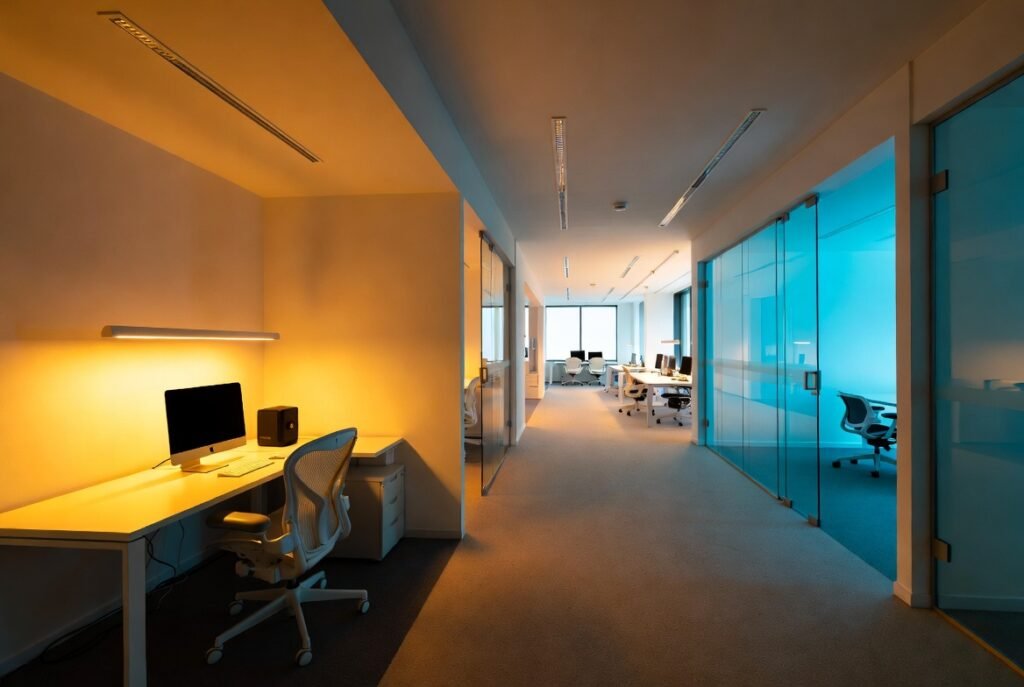 Desain Kantor dengan Temperatur warna sesuai zona kerja