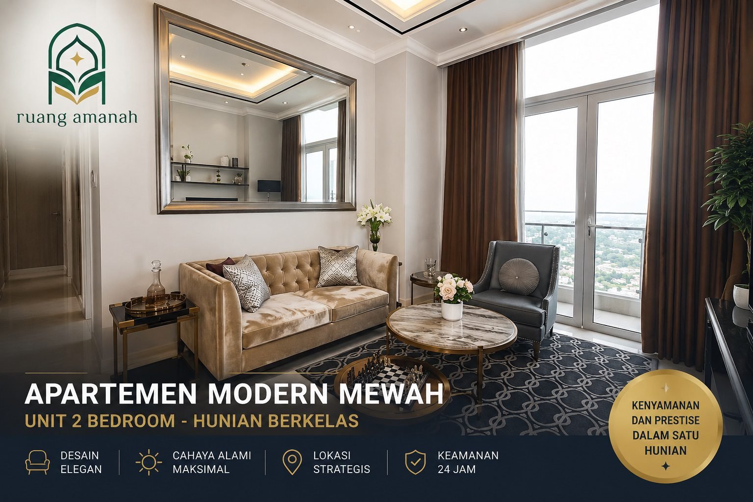 Interior Apartemen untuk Disewakan