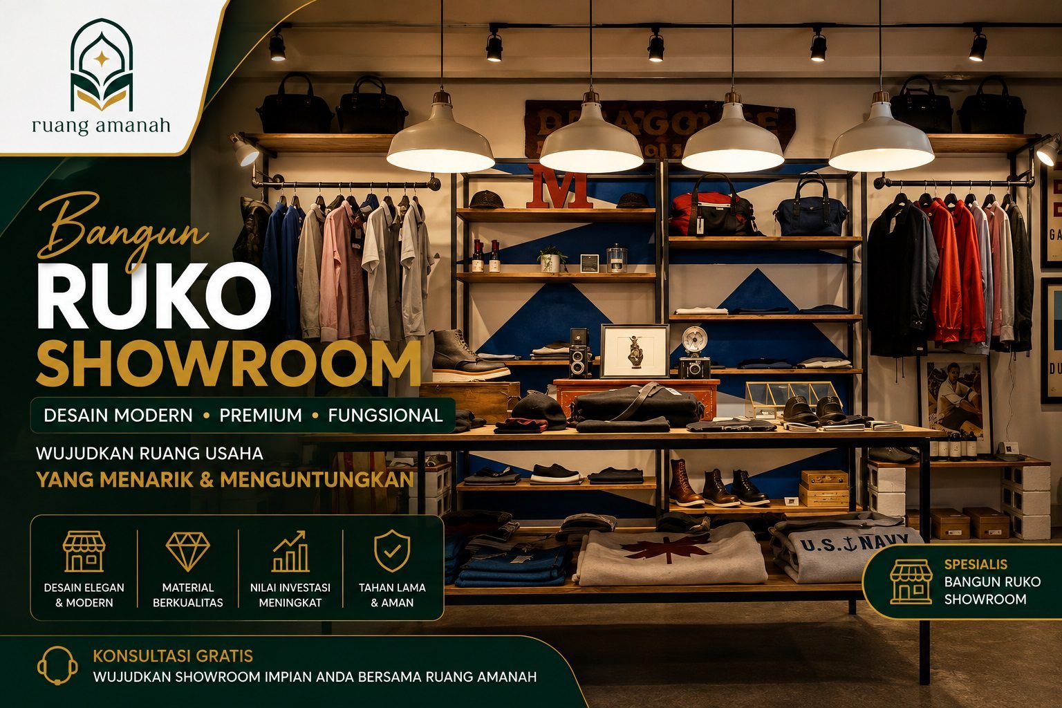 Bangun Ruko Showroom Cikarang
