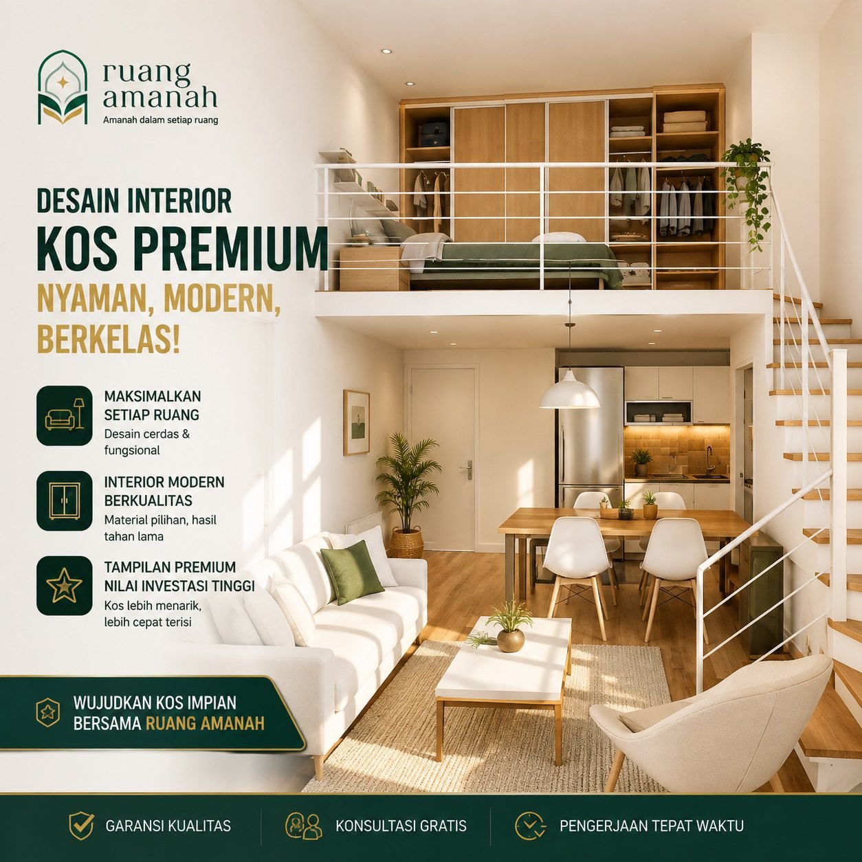 Interior Kos Jakarta