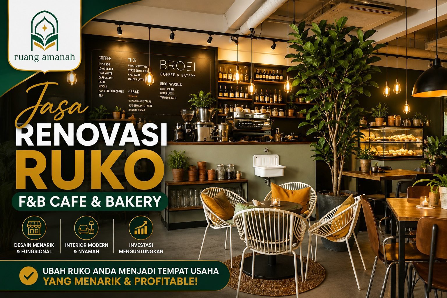 Renovasi Ruko Cafe 