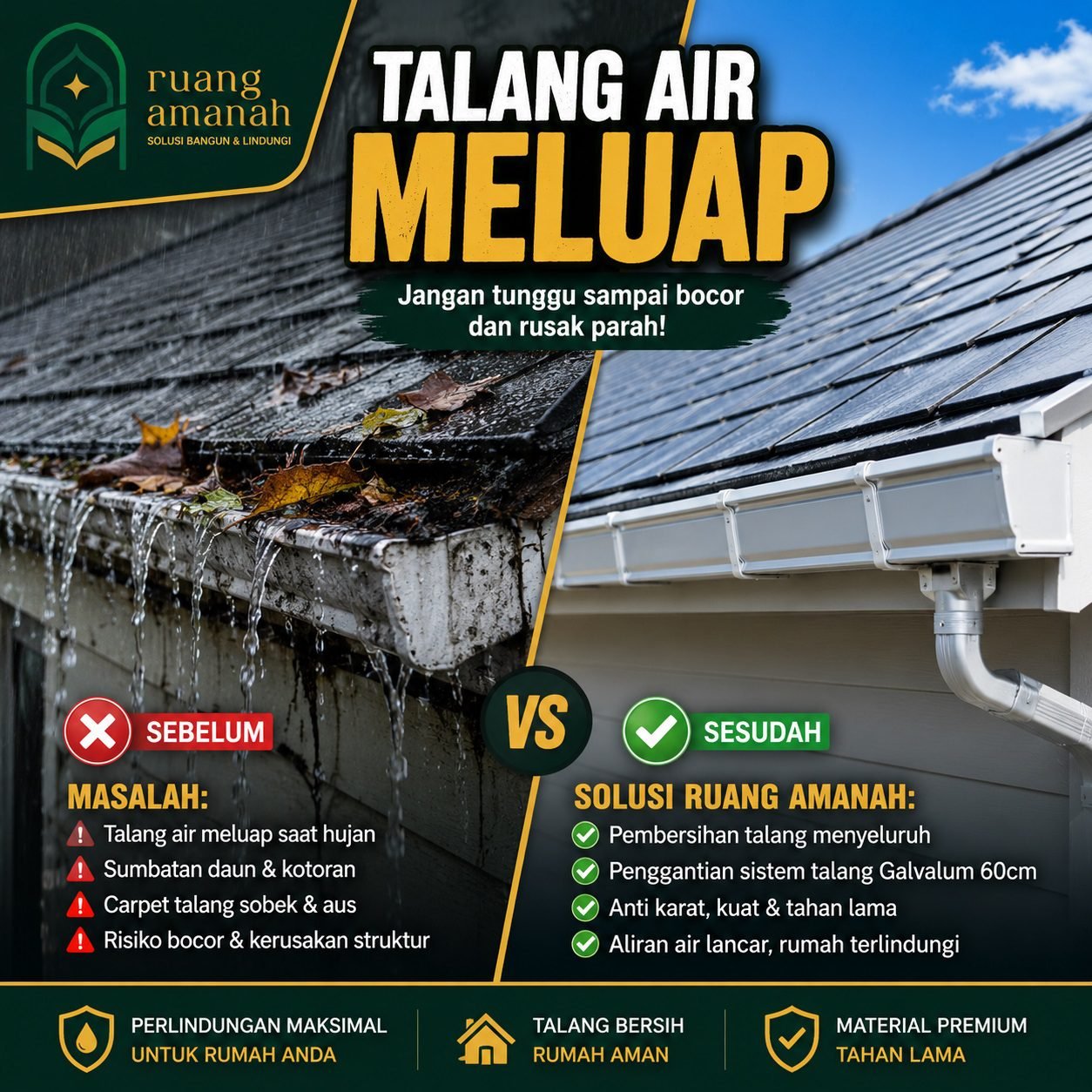 Perbaikan Talang Air BSD