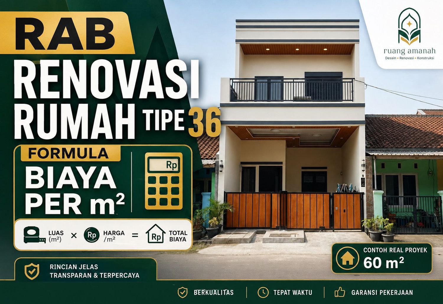 RAB Renovasi Rumah Tipe 36
