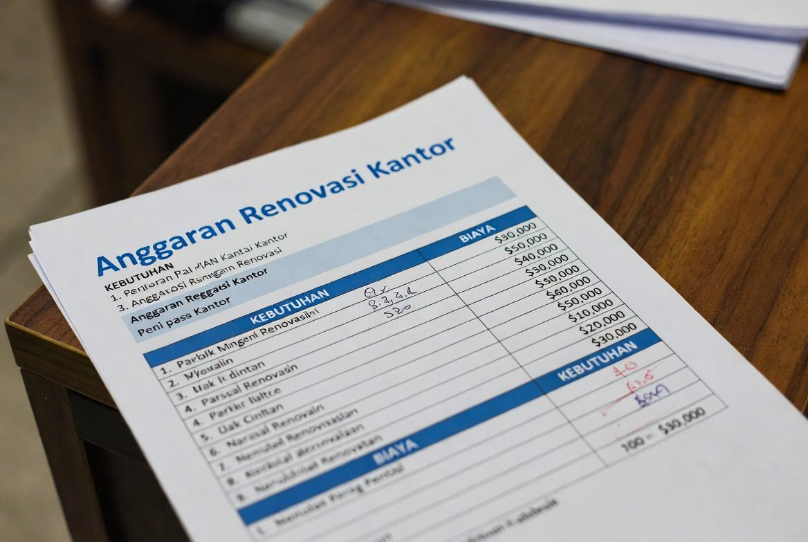 Anggaran Renovasi Kantor yang Realistis