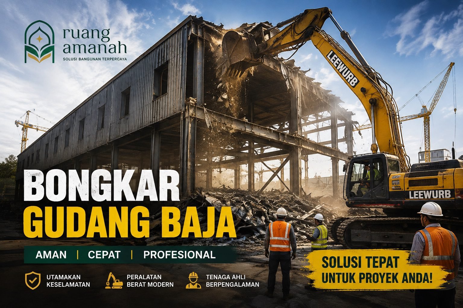 Bongkar Pabrik Gudang Bekasi