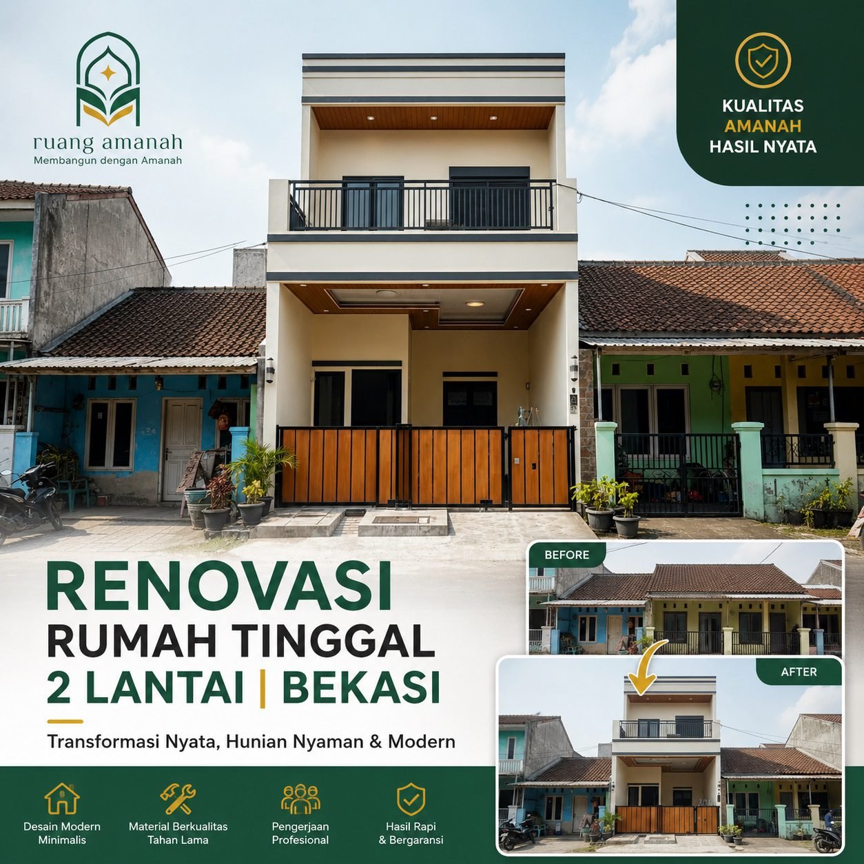 Renovasi Rumah 2 Lantai Bekasi