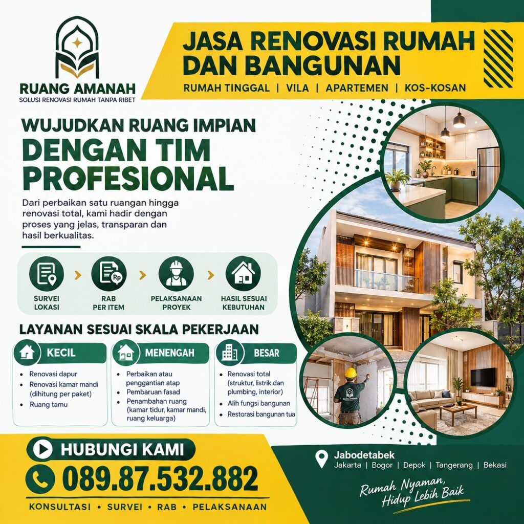 Jasa Renovasi Rumah di Jabodetabek