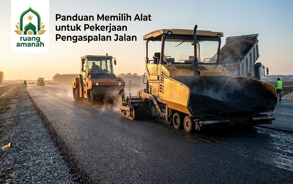 memilih alat berat pengaspalan jalan