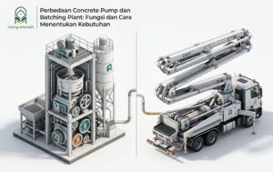 Perbedaan Concrete Pump dan Batching Plant