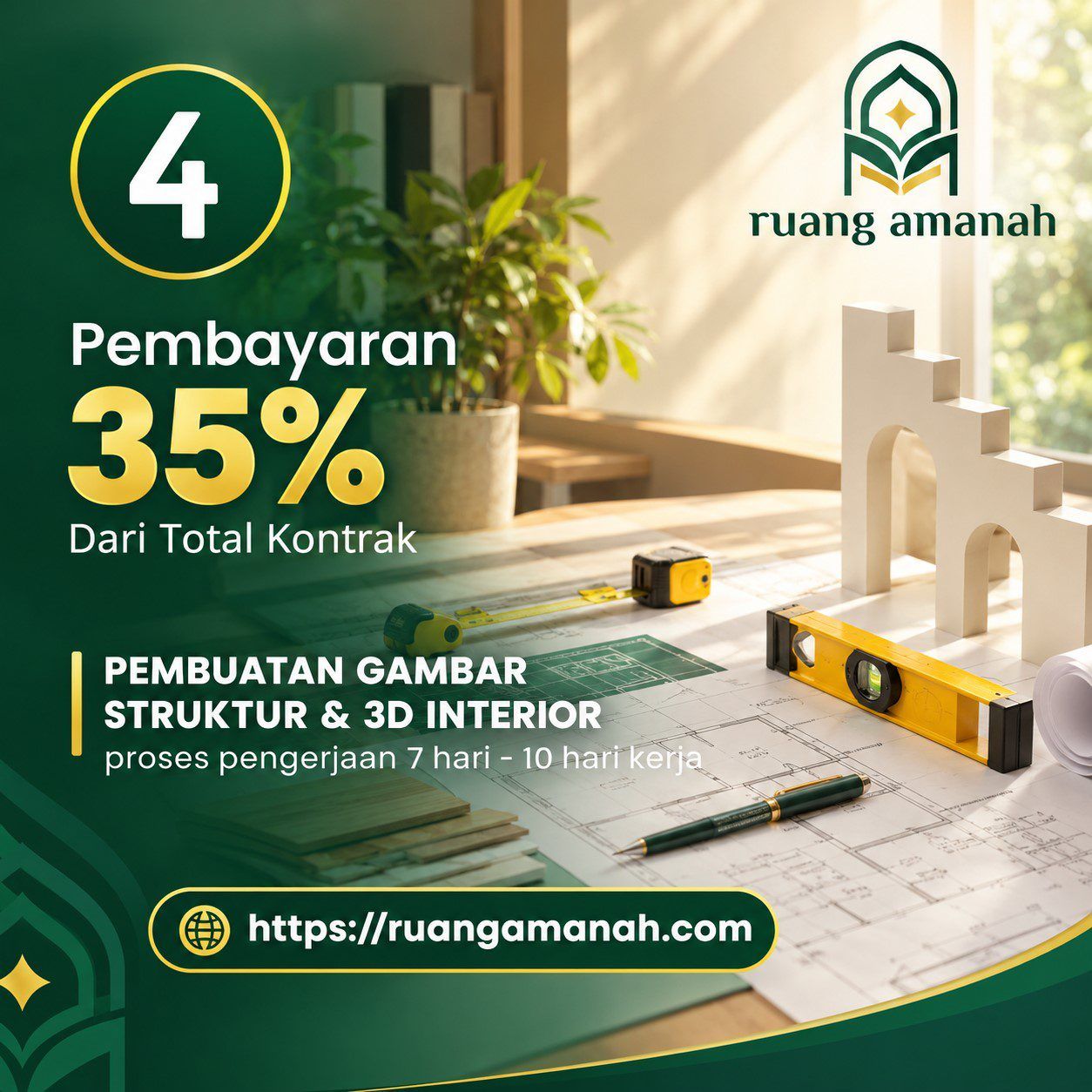 Struktur desain ruangamanah