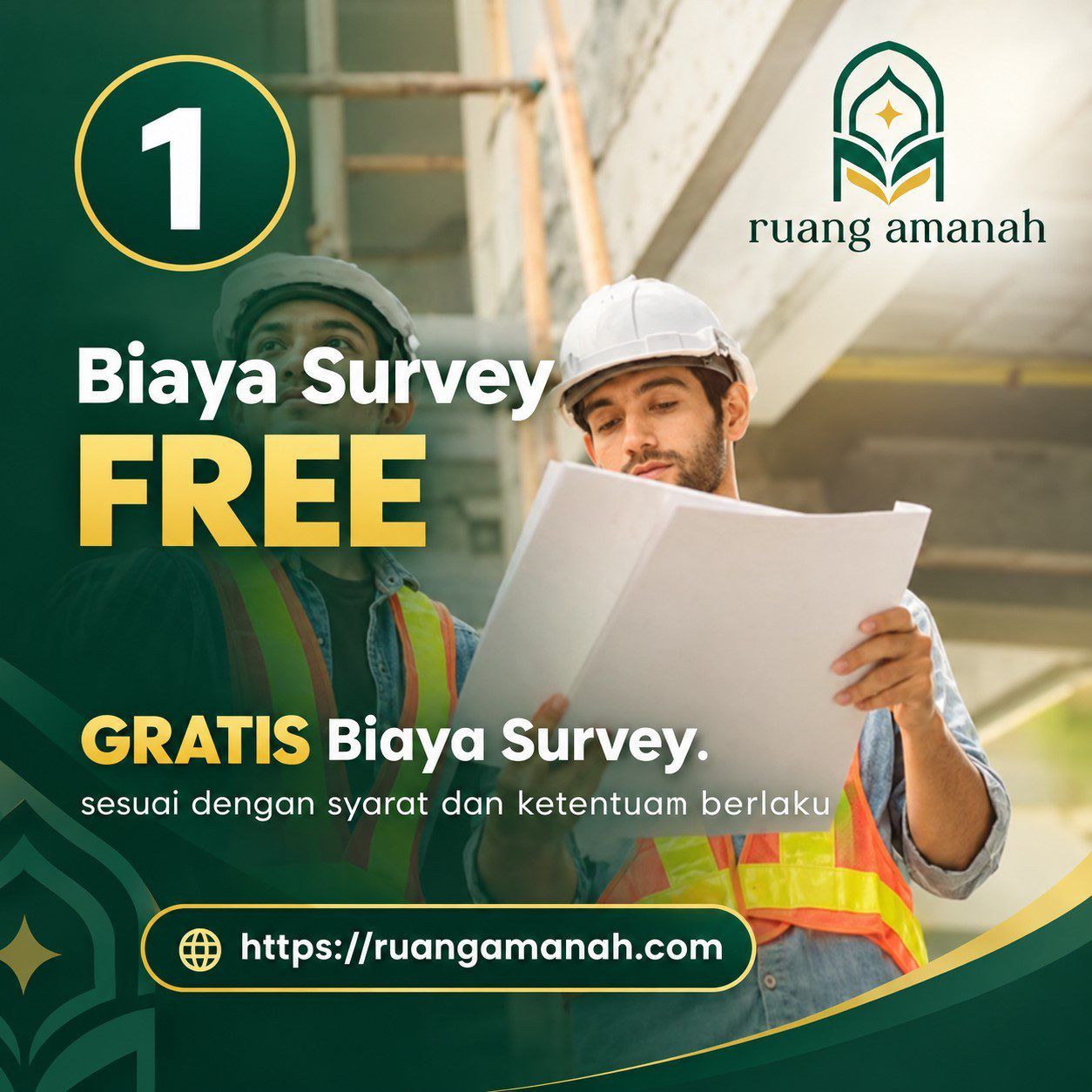 gratis biaya survey ruangamanah