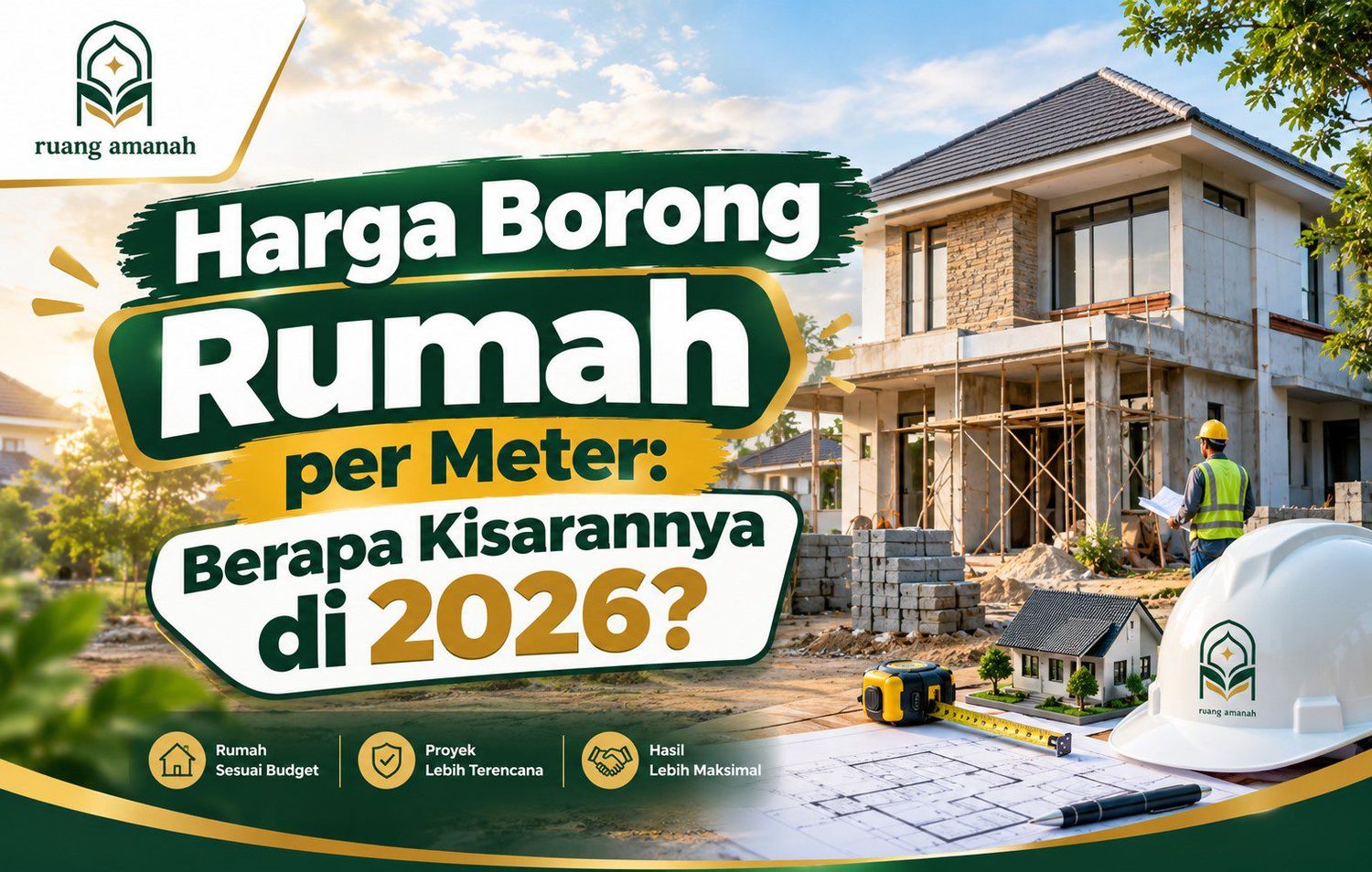 harga borong rumah per meter
